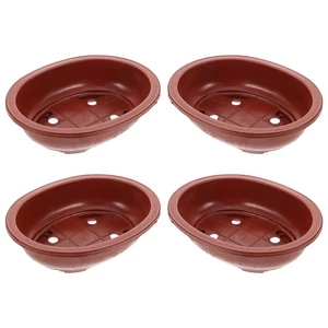 2 Count Thickened Flower Pot Bonsai Growing Pots Planting Office Container - Picture 1 of 12
