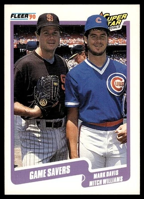 1990 Fleer Mark Davis/Mitch Williams Chicago Cubs, San Diego Padres #631 14782 - Image 1 of 2