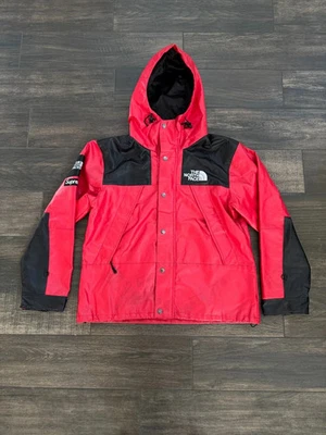 S 码 - Supreme x The North Face 皮革山地夹克红色 — 第 1/4 张图片