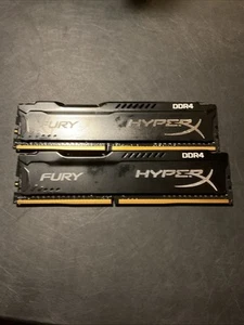 8GB HyperX Fury Kit (2x4GB) DDR4 2133MHz PC4-17000 HX421C14FBK2/8 - Picture 1 of 2