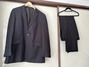 Karl Jackson The Business Suit Black Pinstripe Jkt 42”Long Trs 34”Waist/31”L Vgc - Picture 1 of 11
