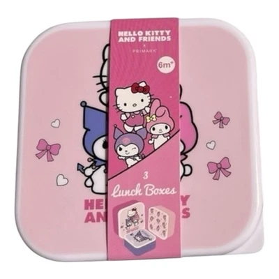 Juego de lonchera de 3 piezas Hello Kitty & Friends - Nuevo con etiquetas - Primark Sanrio Foto 1 de 4