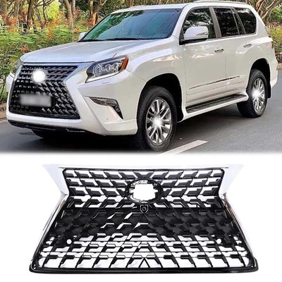 Front Bumper Grille grill Black & Chrome Trim For 2014-2022 LEXUS GX460 USA Foto 1 de 4