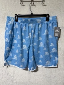 Disney Store Toy Story Andys Bedroom Cloud Wallpaper Shorts Size L *NWT - Picture 1 of 9