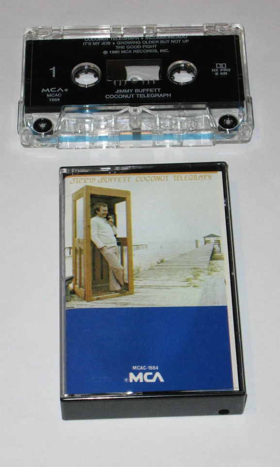ROCK JIMMY BUFFETT COCONUT TELEGRAPH CASSETTE TAPE LIGHTLY USED 1980 - Image 1 of 1
