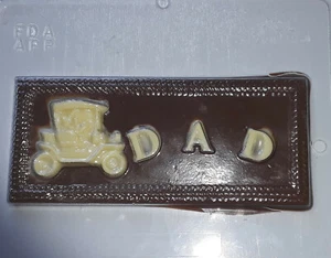 DAD FATHERS DAY CHOCOLATE BAR MOULD  1 CAVITY - Picture 1 of 1