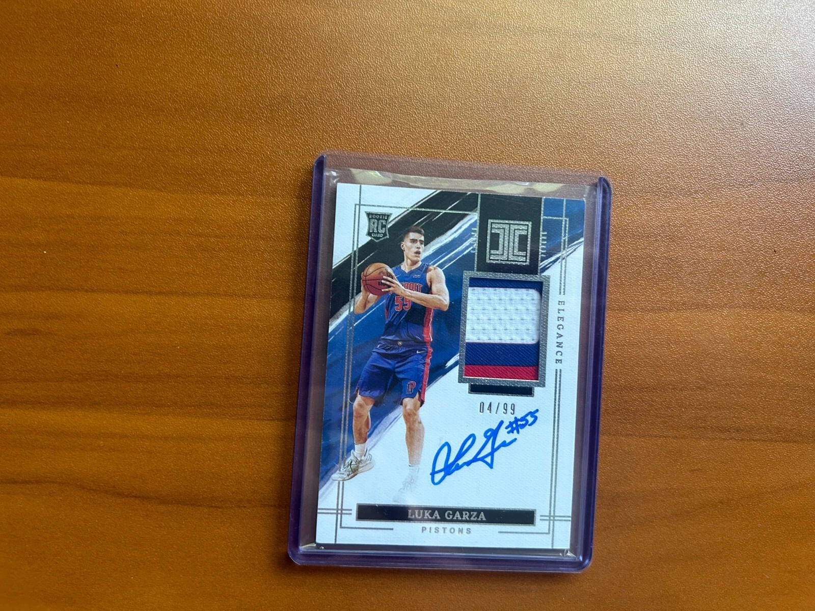 2021-22 Impeccable Elegance Jersey /99 Luka Garza #138 Rookie Auto RC RPA 3 CLR