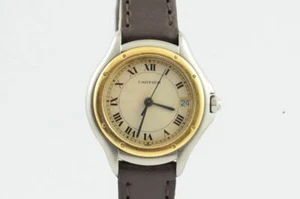 CARTIER PANTHERE COUGAR 119000 STAHL/GOLD VINTAGE SCHÖNER ZUSTAND 25MM - Bild 1 von 6