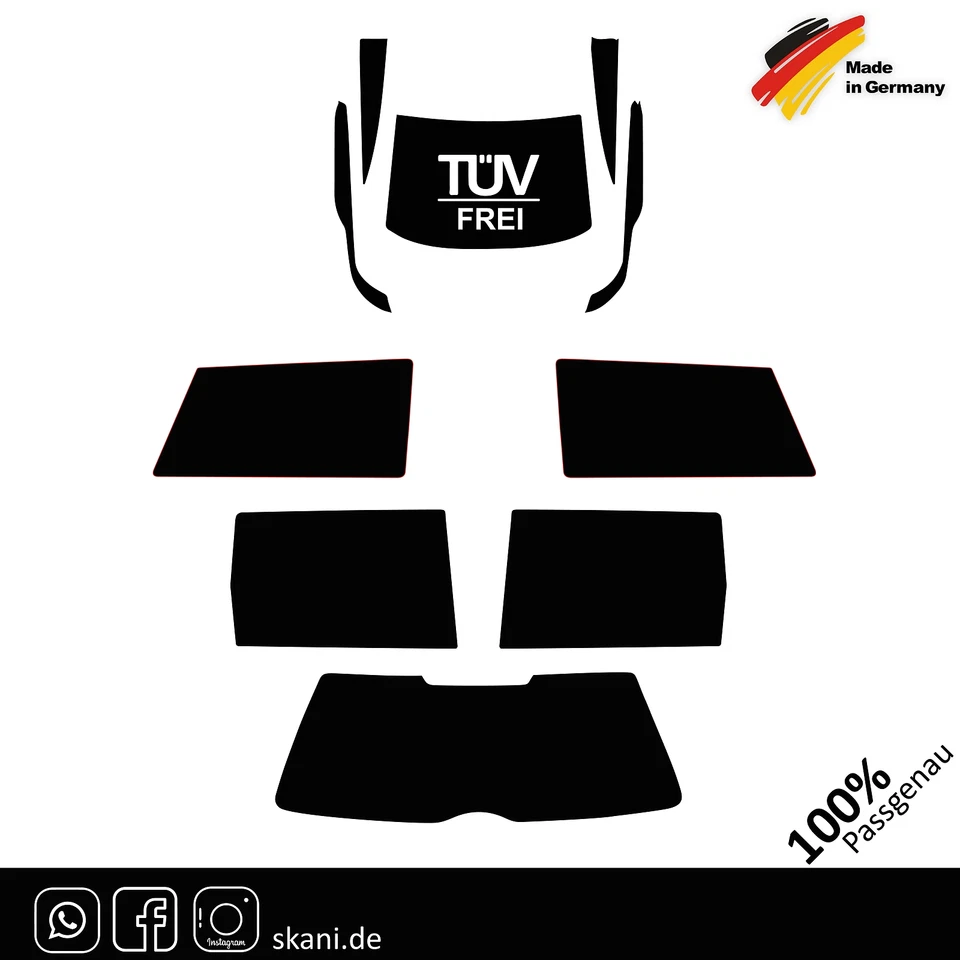 Lámina tintada a medida para VW Passat Variant (B5) (3B-3BG) familiar 1996-2005 - Imagen 1 de 1