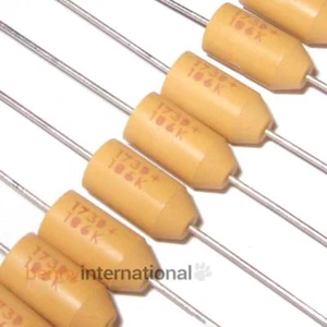 10x 10uF 20V AXIAL TANTALUM CAPACITORS 173 Series Vishay Sprague - Picture 1 of 1