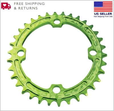 Plato ancho estrecho Race Face 91-5609 32T 104BCD verde bicicleta MTB 10/11/12 velocidades Foto 1 de 4