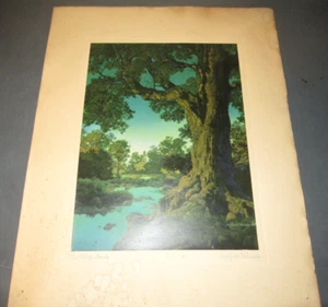 Vintage Maxfield Parrish Print THE VILLAGE BROOK - Picture 1 of 6