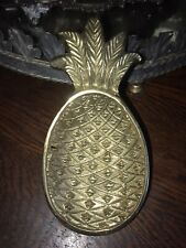 Vintage Solid Brass Pineapple Footed Trinket Coin Keys Jewelry Dish Nautical