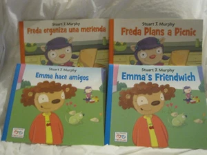 Lot of 4~Stuart J. Murphy I See I Learn books~Spanish/English~Emma Freda~LBDDU - Imagen 1 de 3