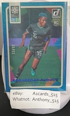 Rasheedat Ajibade - 2023 Donruss FIFA Women's World Cup! Nigeria 09/99! - Image 1 of 3