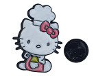 Urocza Hello Kitty Biały motyw szefa kuchni Emaliowana odznaka Przypinka Prezent Pomysł Sprzedawca z Wielkiej Brytanii Darmowa przesyłka