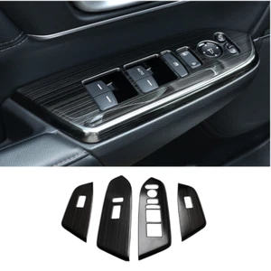 Juego negro de cubierta de panel de interruptor de ventana para Honda CRV CR-V 2017-2021 - Imagen 1 de 10