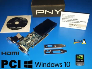 Windows 10 NVIDIA GEFORCE PCI HDMI VIDEO CARD for Intel D915GVSE3G5 Motherboard - Picture 1 of 4