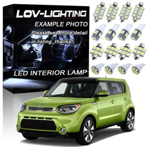10x Super White 6K Car Interior LED Light Kit Package for 2015-2017 Kia Soul EV - Picture 1 of 12