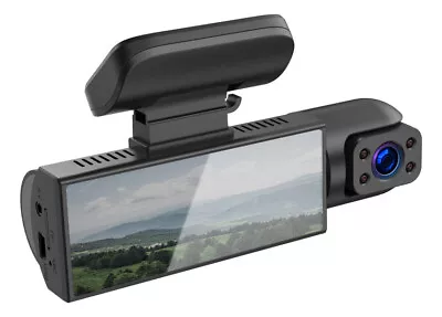 1 set Metal Triple Lens 2.5d Screen 3.16-inch Hd Driving Recorder - Image 1 of 4
