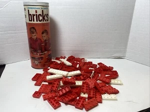 Vintage American Plastic Building Bricks - 166 pieces Halsam Products set #705 - Bild 1 von 6