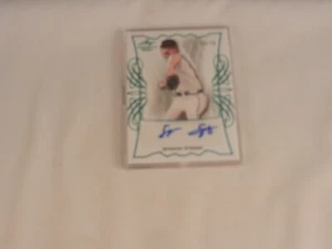 2021 LEAF TRINITY EMERALD ROOKIE SERIES 26/75 "MINT" #BA-SS1 SPENCER STRIDER - Picture 1 of 4