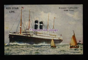 LS1431 - Red Star Liner - Lapland - postcard - artist Charles Dixon - Picture 1 of 1
