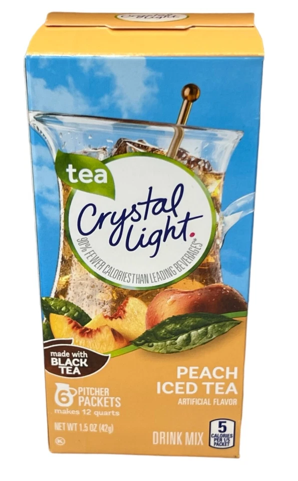 Crystal Light Peach Iced Tea Drink Mix Pitcher Pack 1.5 oz - Image 1 of 1