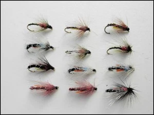 Emerger Fishing Flies, 12 pack Mixed Emergers, Size 10/12/14, Trout Fly Fishing - Picture 1 of 6