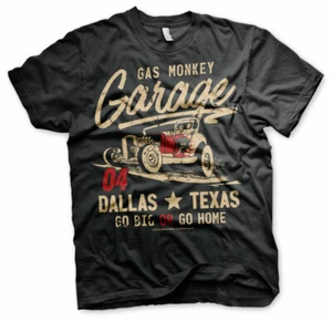 Official Licensed Gas Monkey Garage (GMG)- Go Big Or Go Home Men's T-Shirt S-XXL - Picture 1 of 9