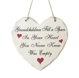 Hanging Grandchildren fill a space Wooden Wall Sign Love Gift Idea Present - Picture 1 of 1