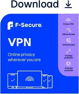 F-Secure 2024 Freedome VPN for 3 Mobile Devices 1 Year Email Activation Code - Picture 1 of 4