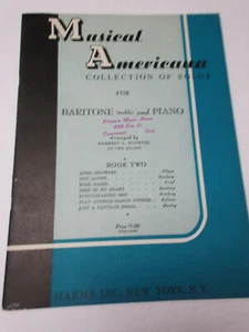 Musical Americana Book 2 Baritone (Treble) & Piano Sheet Music Harms Inc Solos - Picture 1 of 7