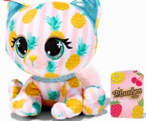 JUICY JAM CAT LOLA DEL PINA SCENTED PLUSHES PETS  PINEAPPLE 6” YELLOW/TEAL - Picture 1 of 4