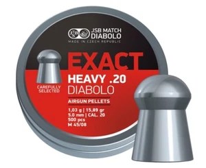 JSB Match 500 Count EXACT HEAVY Domed 5mm .20 Caliber Premium Airgun Pellets - Picture 1 of 3