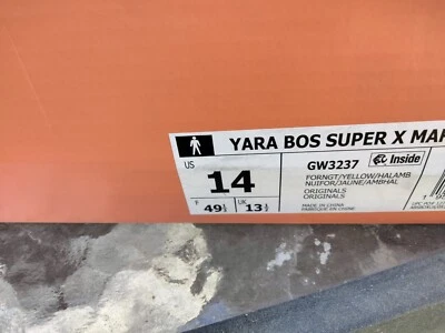 Size 14 - adidas Boston Super Marathon x Yara Shahidi Forest Night Yellow 2021 - Image 1 of 3