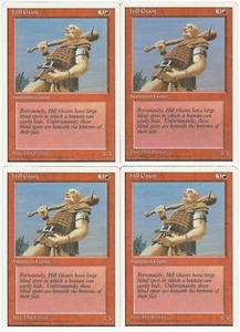 Juego MTG Hill Giant x4 4ta cuarta edición común casi nuevo/lp - Imagen 1 de 1