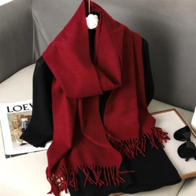 Bufanda larga grande de invierno chal envolvente - pashmina de cachemir para mujer Foto 1 de 4