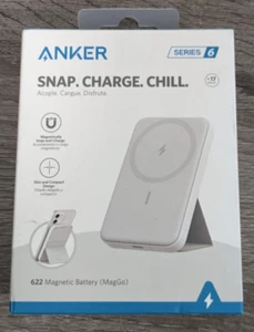 Anker 622 Magnetic Wireless Battery (MagGo) Snap Charge Chill - White - Picture 1 of 7
