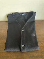 Burberry Gilet Wool Sweater Vest Navy Size 12