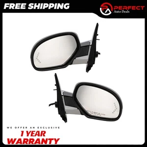 Power Mirror Set For 07-14 Cadillac Escalade Left Right Heated with Puddle Lamp - Picture 1 of 10