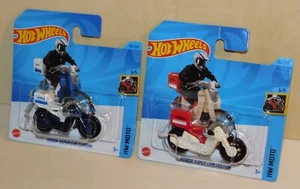 2 x 2023 Hot Wheels HONDA SUPER CUB CUSTOM HW Moto HKK33 HKG43 PREMIERE 2er SET - Bild 1 von 6
