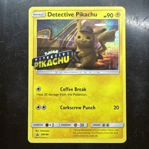 2019 Pokémon Detective Pikachu SM190 Black Star Movie Promo Holo Rare - Foto 1 di 3
