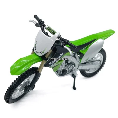 Carro de brinquedo Kawasaki KX 450F modelo de motocicleta fundido bicicleta suja 1:18 para meninos crianças - Imagem 1 de 4