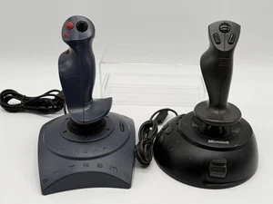 Wingman Extreme + Microsoft Sidewinder Flight Stick Joystick PC Controller - Picture 1 of 4