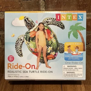 Juguete flotador piscina tortuga marina inflable Intex 75x67 pulgadas nuevo - Imagen 1 de 2