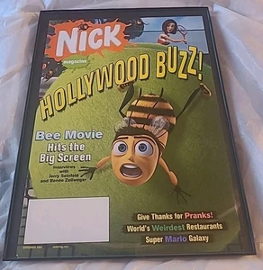 Bee Movie Jerry Seinfeld Nickelodeon Magazine Cover 2007 Framed Print Ad 8.5X11 - Picture 1 of 1