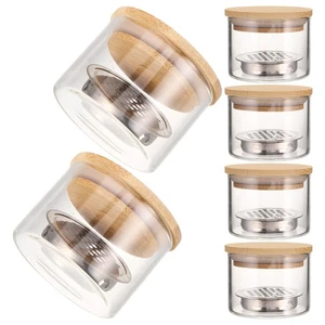  6 Stück Glas Dappen Schale: Nagelbürsten Waschbecher Acryl Flüssigkeit Pulver Dappen - Bild 1 von 12