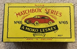 Vintage Moko Lesney Matchbox No 65 3.4 Litre Jaguar in box - Picture 1 of 4