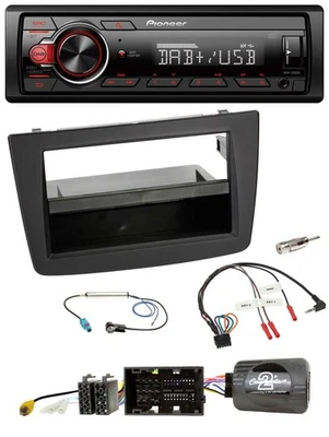 Pioneer MP3 1DIN DAB USB Lenkrad Autoradio für Alfa Mito 955 2014-2018 schwarz - Bild 1 von 4